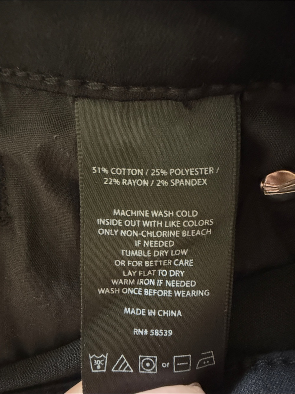 NWT Kut From the Kloth Carlo Ankle Skinny Stretch Black size 10 - Picture 7 of 7